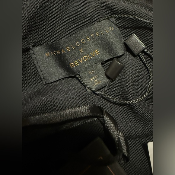 Michael Costello x Revolve Magnolia Cropped Top in Black - Picture 7 of 7